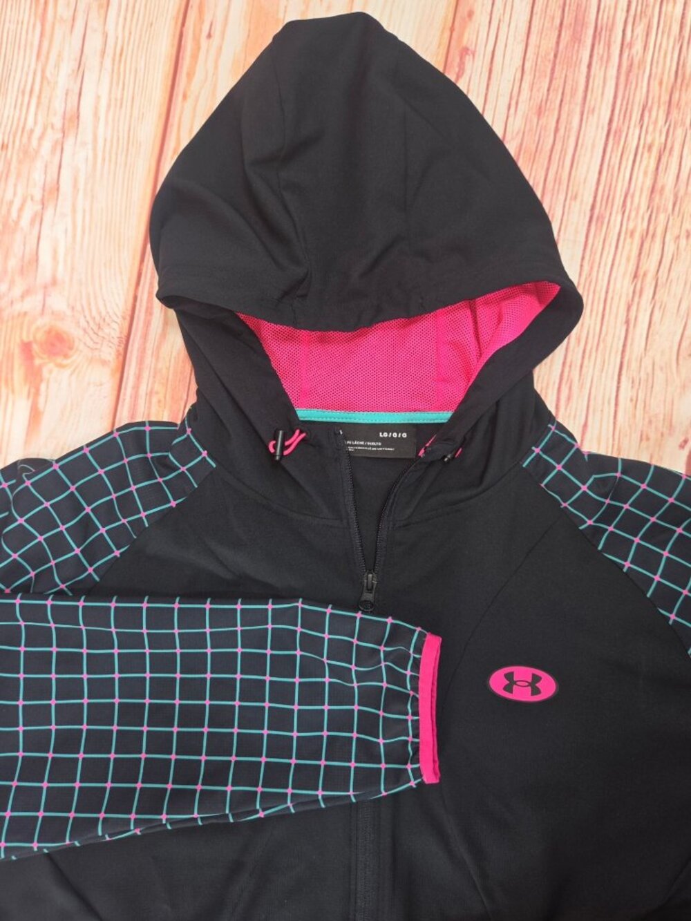 Under Armour Black Full-Zip Lightweight Hoodie Jacket Large